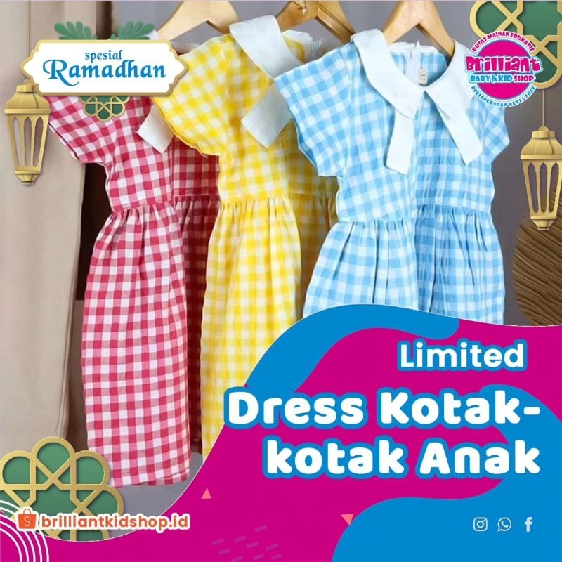 Dress Anak Kotak-Kotak