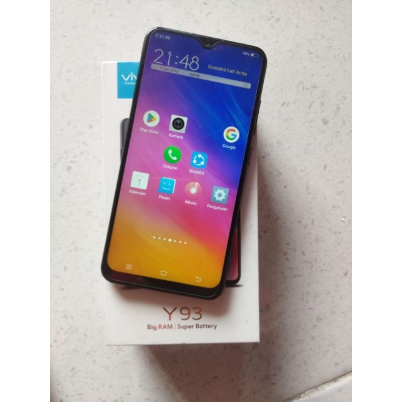 Vivo y93 ram 3/32 second