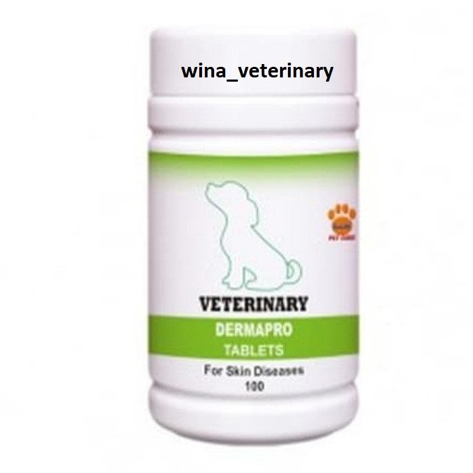 DERMAPRO puppy 100 tablet / raid all / obat jamur scabies anjing kecil / dog / mini / veterinary