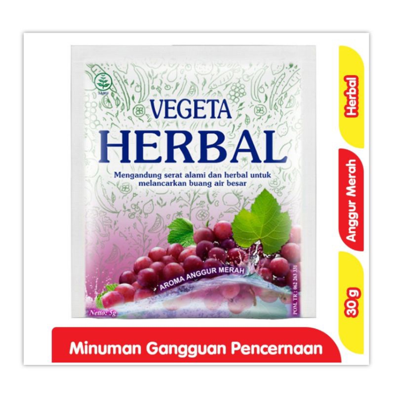 

Vegeta Herbal 30 gr Minuman Gangguan Pencernaan