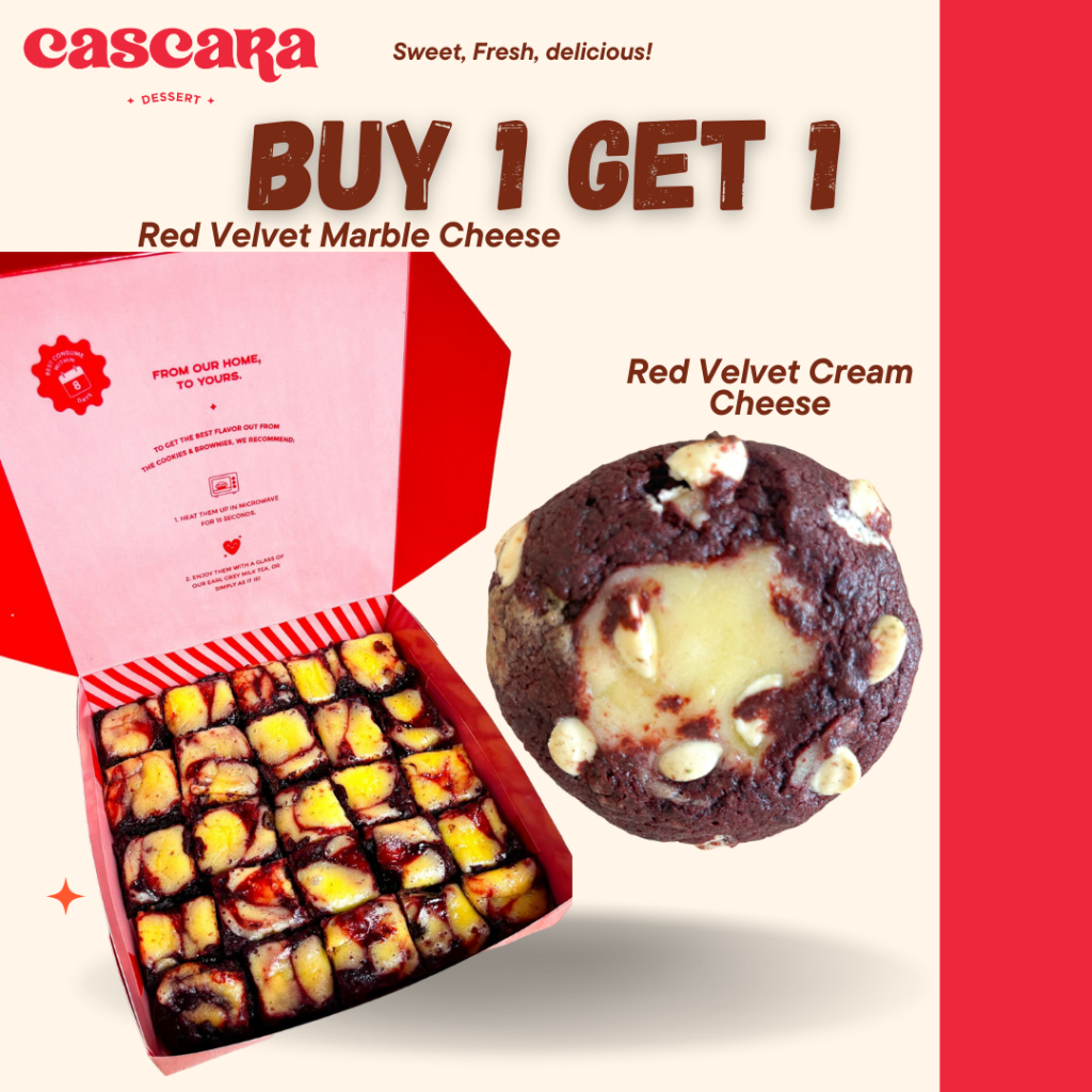 

Cascara Cookies - Promo Buy 1 Fudgy Brownies Get 1 pc Soft Baked Cookies