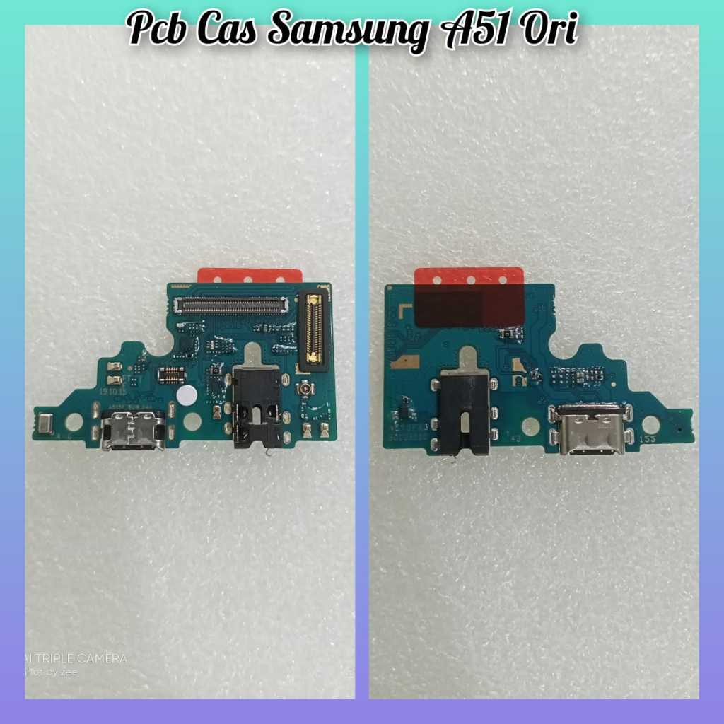 Flexible Pcb Cas Samsung A51 A515 ORI Papan Charger+MIC Samsung A51 A515 ORI