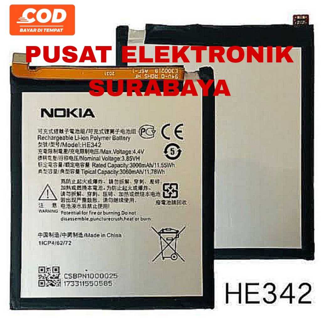 HE342 BATERAI NOKIA X6 / NOKIA 6.1 PLUS - ORIGINAL