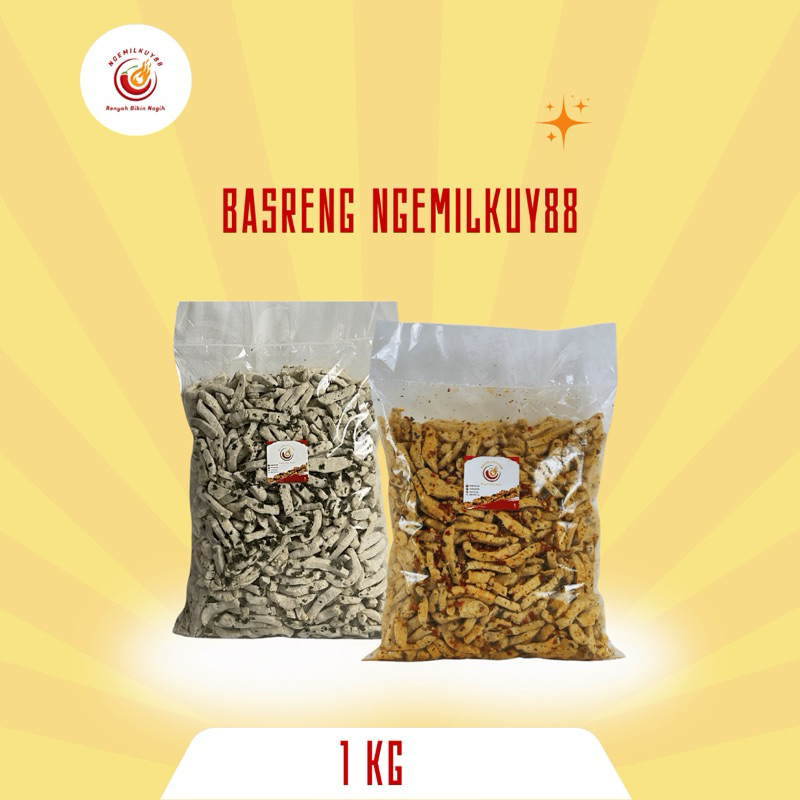 

Basreng Daun Jeruk 1KG Ngemilkuy88 / Basreng / Basreng Murah / Cemilan Pedas / Snack Pedas