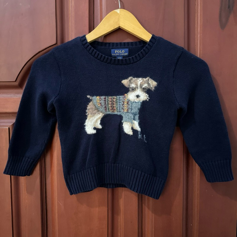 Polo Ralph Lauren Sweater Dog Navy Preloved