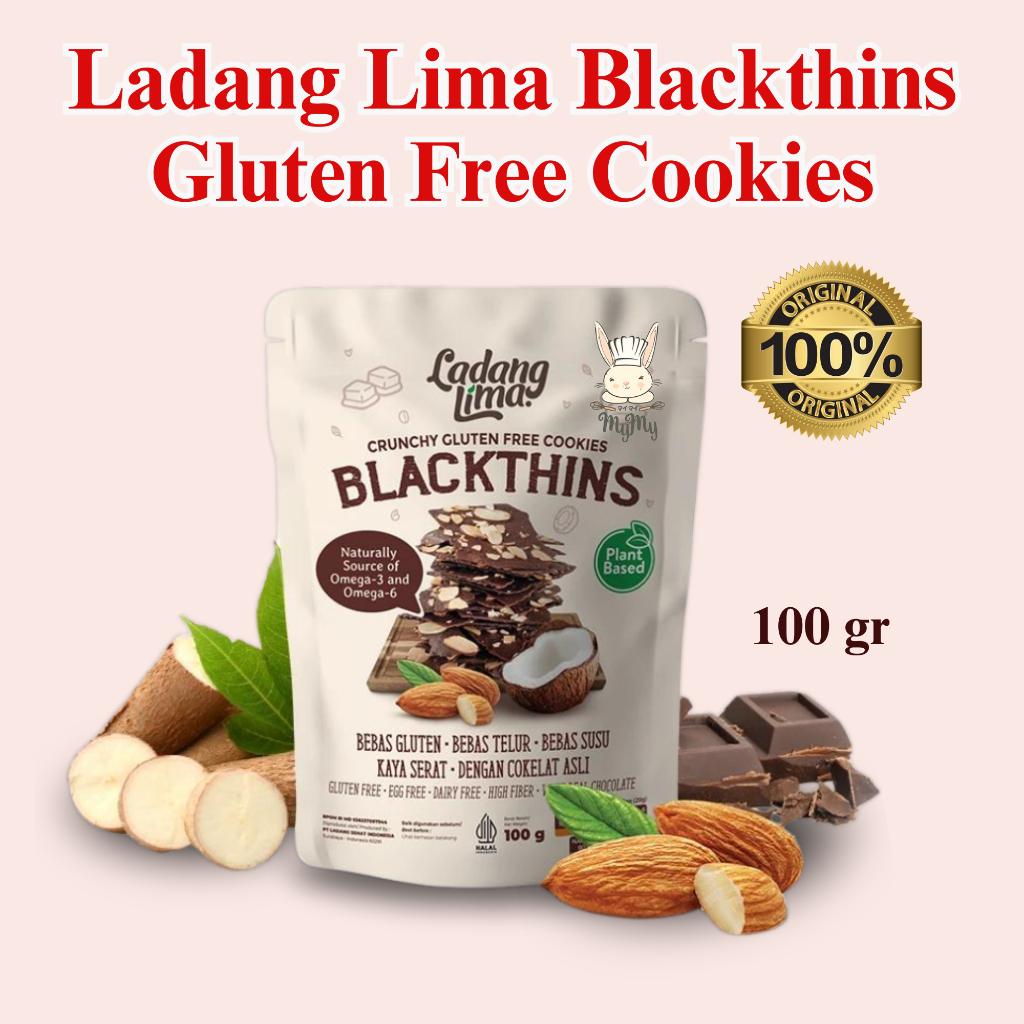 

LADANG LIMA HEALTY CRUNCHY COOKIES BLACKTHINS 100 gr