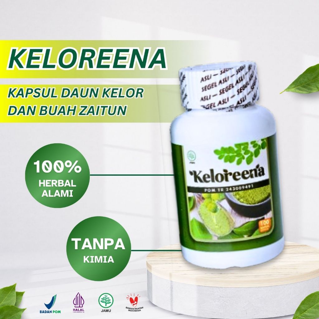 Kapsul Daun Kelor Keloreena Original 100%