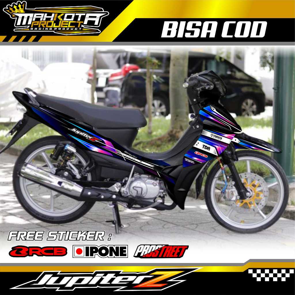STRIPING VARIASI YAMAHA JUPITER Z BURHAN RACING STYLE / STICKER LIST VARIASI MOTOR JUPITER Z BURHAN