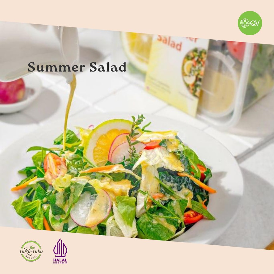 

Summer Salad QV Kitchen WIth Organic Vegetables