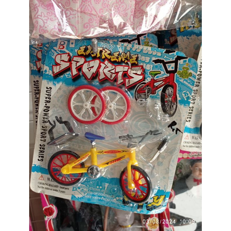 sepeda bmx miniatur plastik