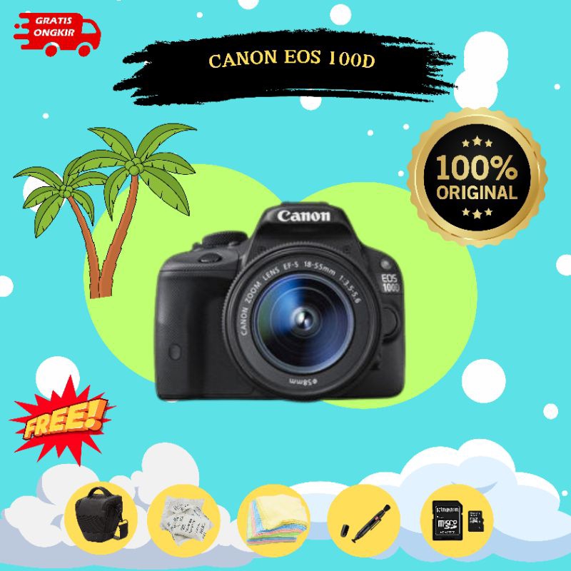 CANON 100D PLUS LENS 18-55mm / KAMERA CANON EOS 100D