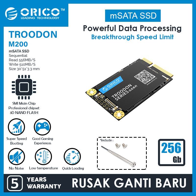 ORICO M200 mSATA SSD - 256GB