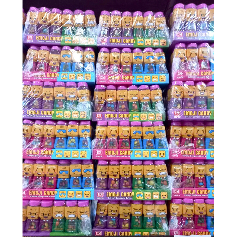 

DSM Emoji Candy / Coklat Botol Emoji (1 slop isi 30 pcs)