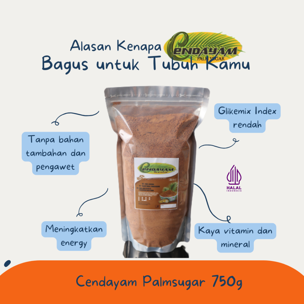 

GULA SEMUT AREN CENDAYAM PALM SUGAR 750g