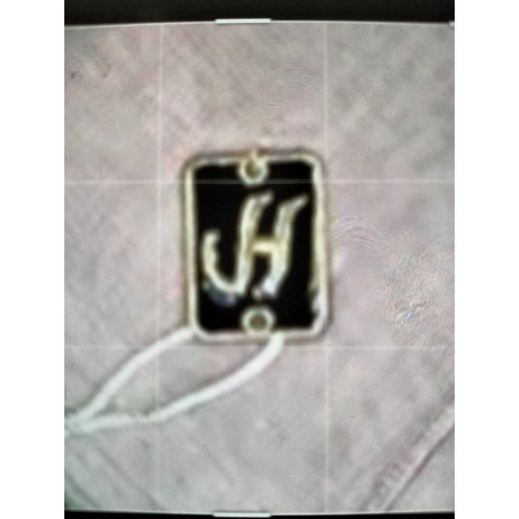 

label H cat hitam 2x3
