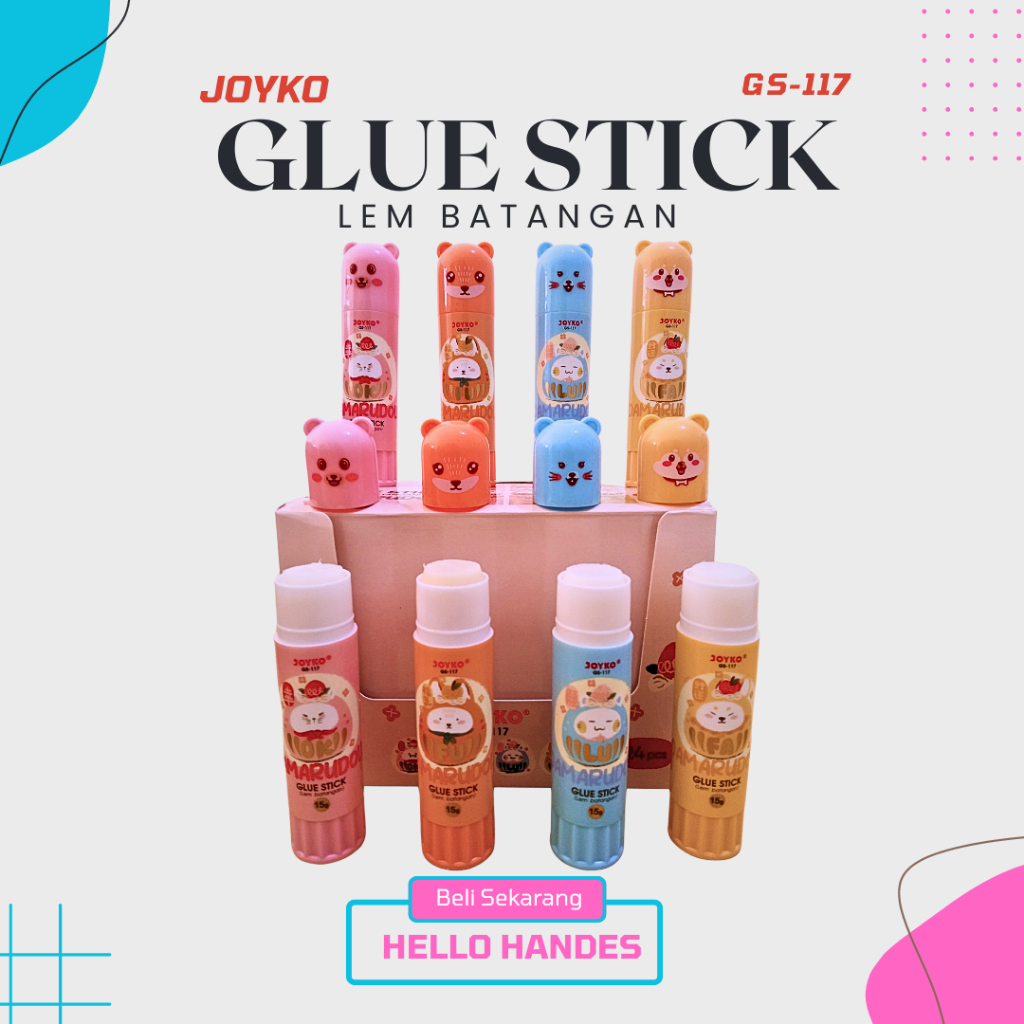 

Glue Stick Lem Batang Joyko GS-117 Damarudoll 15gr