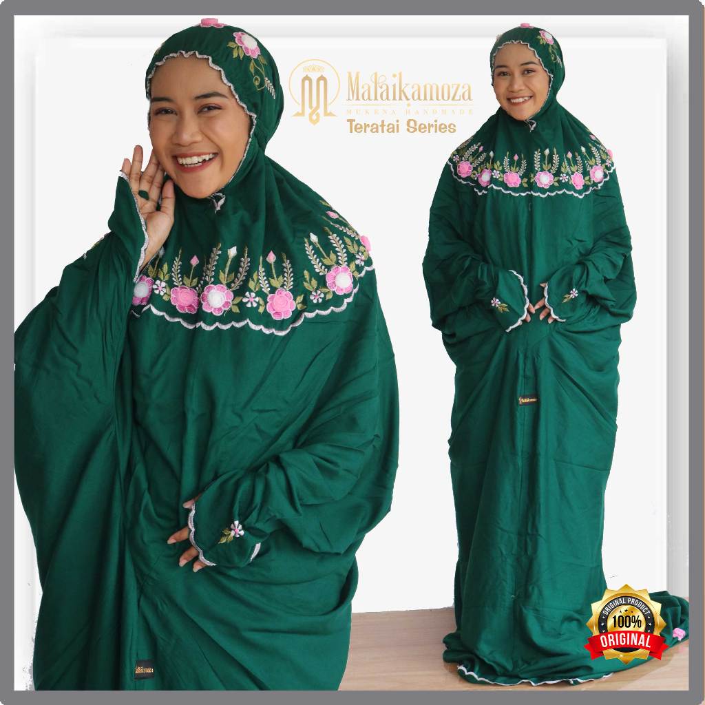 Mukena Terusan Jumbo Mukena Terusan Rayon Bordir Terbaru MukenaDewasa Mukenah Traveling Lajuran Adem