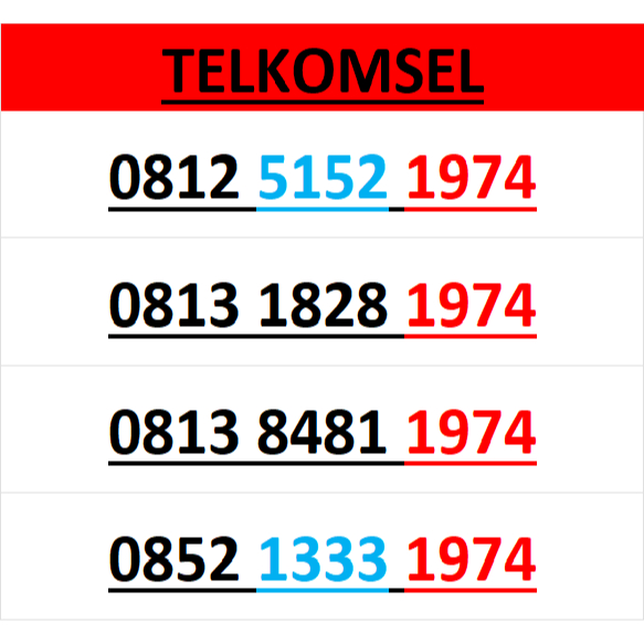 nomor cantik simpati telkomsel seri tahun 1974 murah lengkap w300