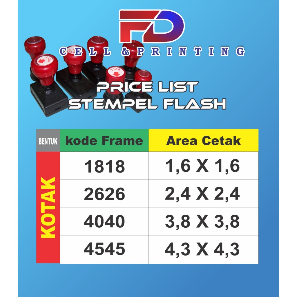 

STEMPEL FLASH KOTAK