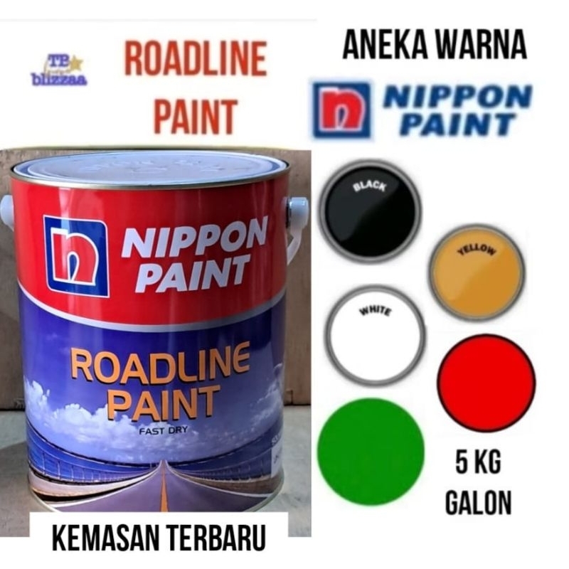 Roadline Paint 5kg Cat Roadline 5kg Nippon Paint Cat Marka Jalan Cat Jalan Nippon Paint 5kg