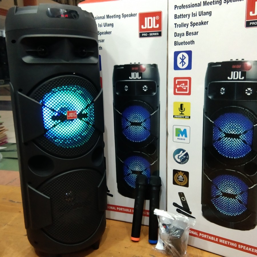 SPEAKER PORTABLE JDL QV8 SPEAKER WIRELESS USB BLUETOOTH MP3 JDL QV8