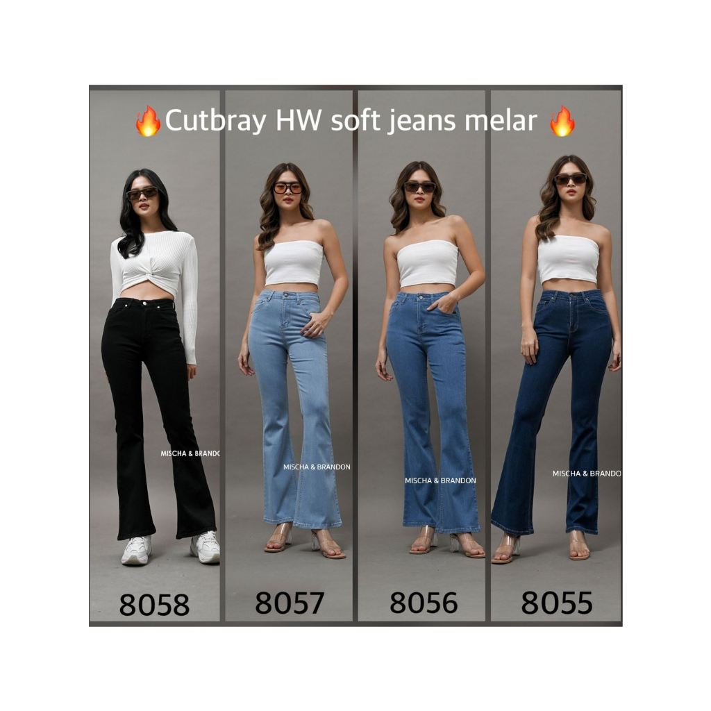 KERENT CUTBRAY JEANS HIGHWAIST 4 WARNA (BREND M&B)