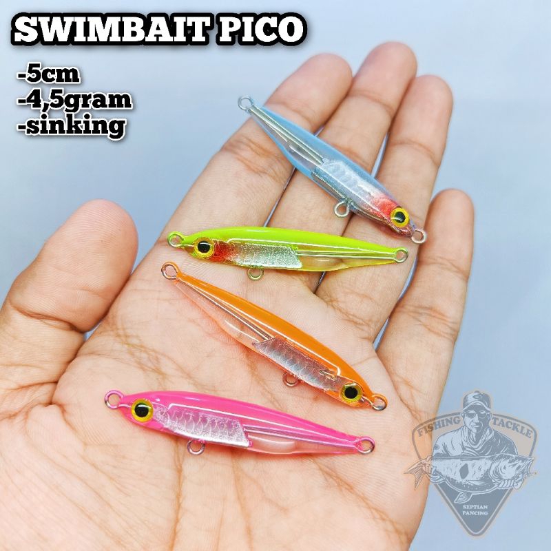 Lure Swimbait Pico 6cm Lure Casting Sinking
