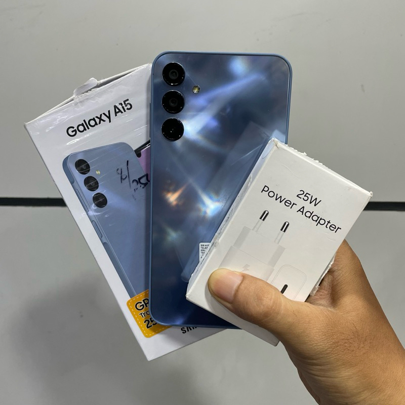 samsung a15 8/256gb second bekas mulus fullset original resmi