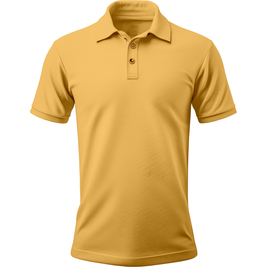 Kaos kerah/ kaos polo polos lengan pendek KUNING MAS POLOS
