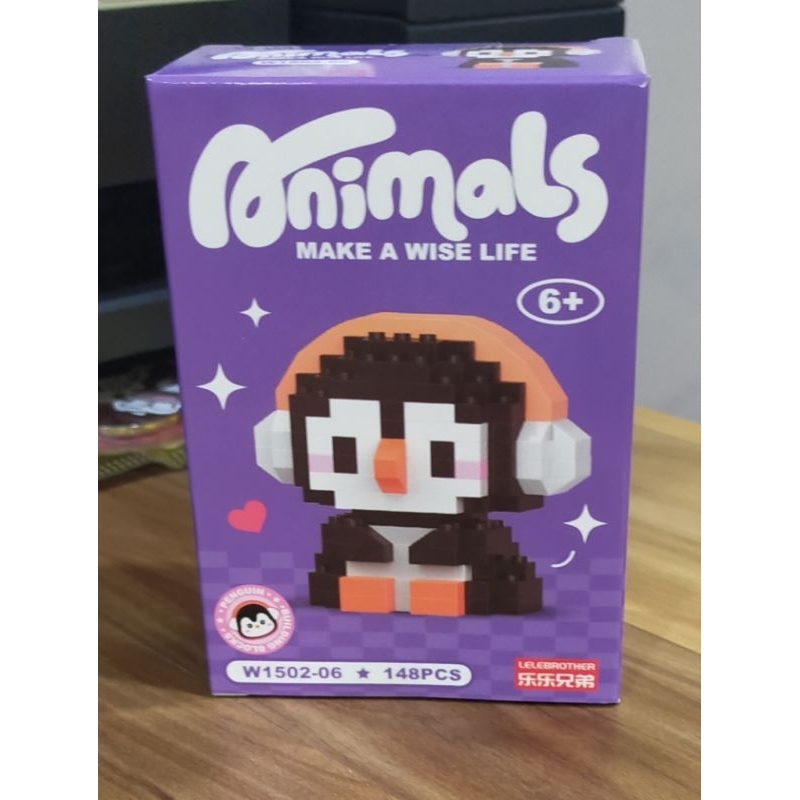 Building Block, Nano Bricks Animals, Mainan Balok Susun Seri Hewan