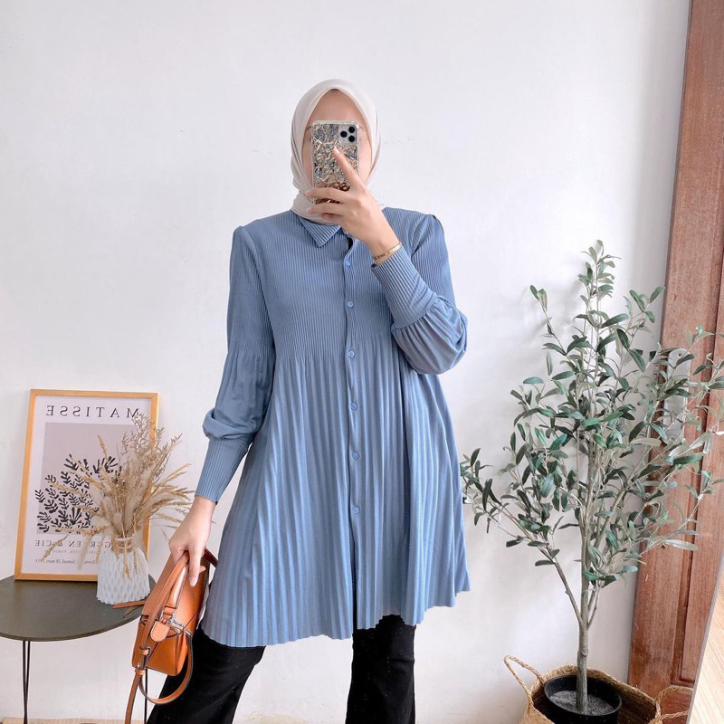 TANIA TUNIK PLISKET / TUNIK PLEATS / TUNIK WANITA