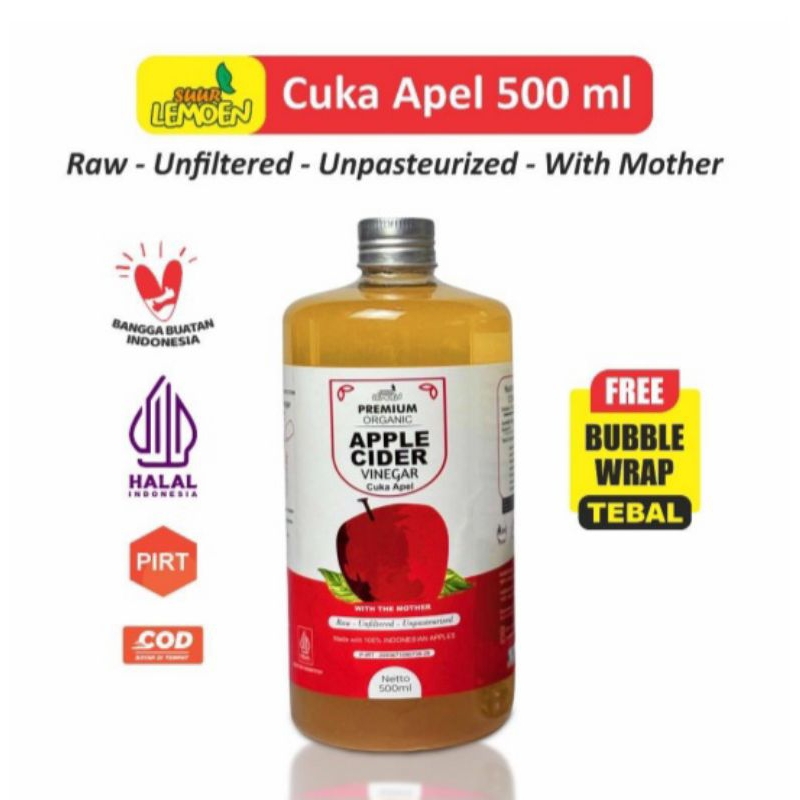 

Suur Lemoen - Apple Cider Vinegar 500ml - Cuka Apel Premium Organic