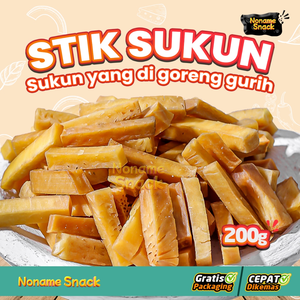 

NoName Snack - Kerupuk Stick Sukun Khas Klaten Grosir 200Gr