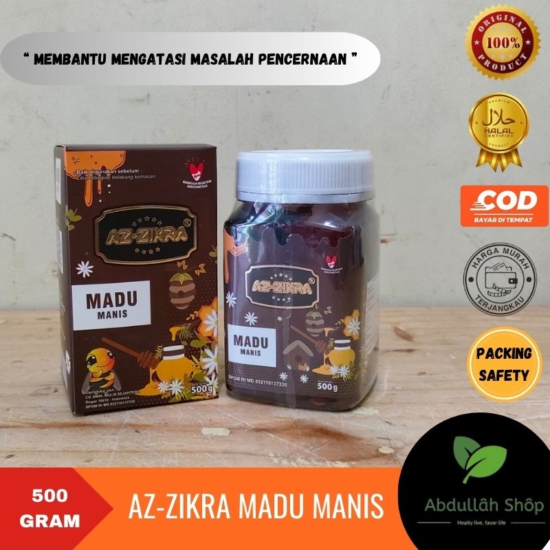 

AZ-ZIKRA Madu Az Zikra Herbal Manis AzZikra Madu Manis isi 500gr Promo