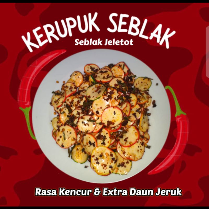 

sNacktOt(snackjeletot) Kerupuk Seblak Kering Daun Jeruk Cocok untuk cemilan di rumah/ oleh" keluarga