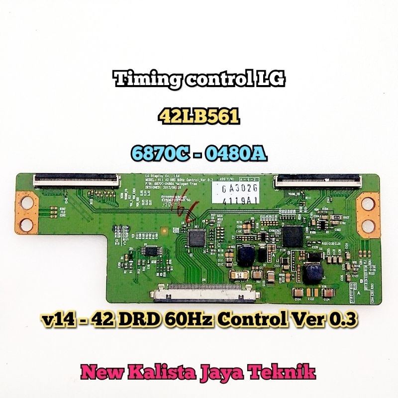 TCON TV LG 42LF561T ORIGINAL V14 6870C-0480A TCON LG 42LF561 TICON 42LB5610 TIKON 42LB561T TCON LOGI