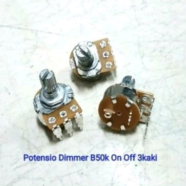 potensio Dimer on off 3 kaki B50K