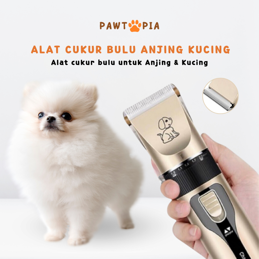 Alat Cukur Bulu Kucing Anjing - Pet Clipper Grooming Anabul - Pencukur Bulu Hewan