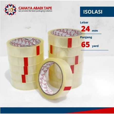 

SELOTIP (Isolasi) / Tape Bening 1 Inch (24mm) x Panjang 65 Yard (60 meter)