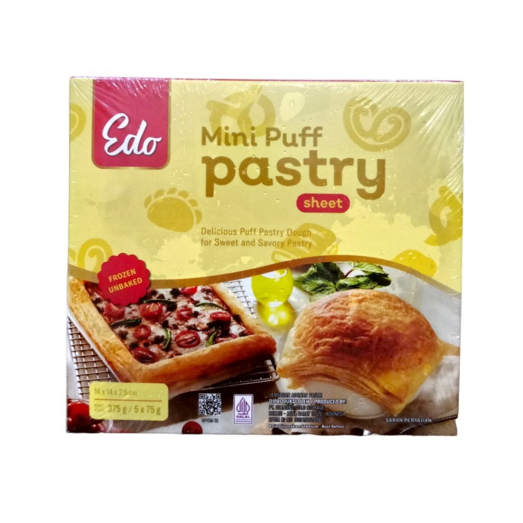 

Puff Pastry Sheet Frozen Zuppa Soup Edo 375 Gram 375gr / Kulit Pastry Siap Pakai