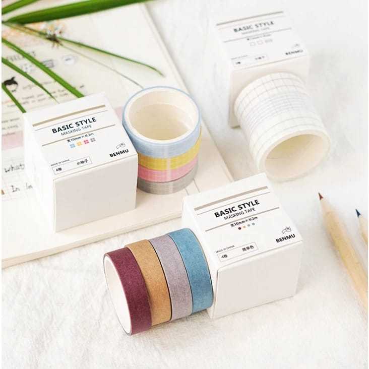 

3/4 3 WASHI TAPE art Deco basic style / Masking tape