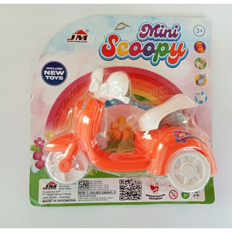 MOTOR MINI SCOOPY MAINAN SCOOTER MINI VESPA MAINAN EDUKASI ANAK