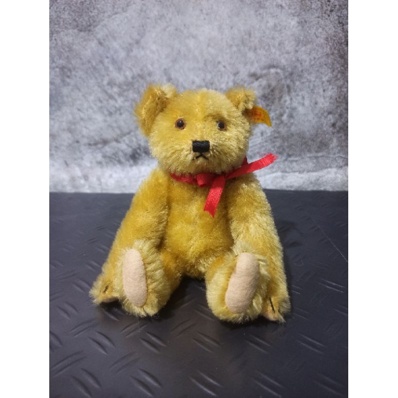 STEIFF PETSY TEDDY BEAR HISTORIC MINIATURE 029479 1992-97 RARE GOLD NEW 6"