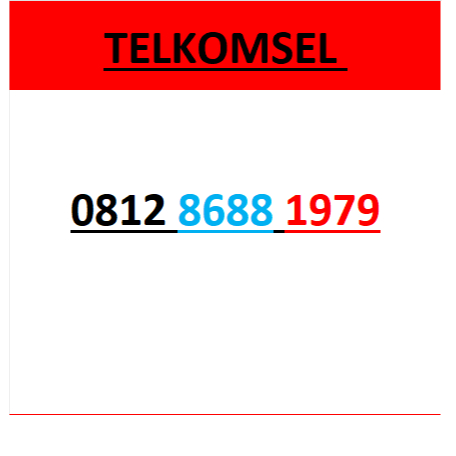 Nomor cantik telkomsel 4G 5G seri tahun 1979 0B12 8688 1979 r1100