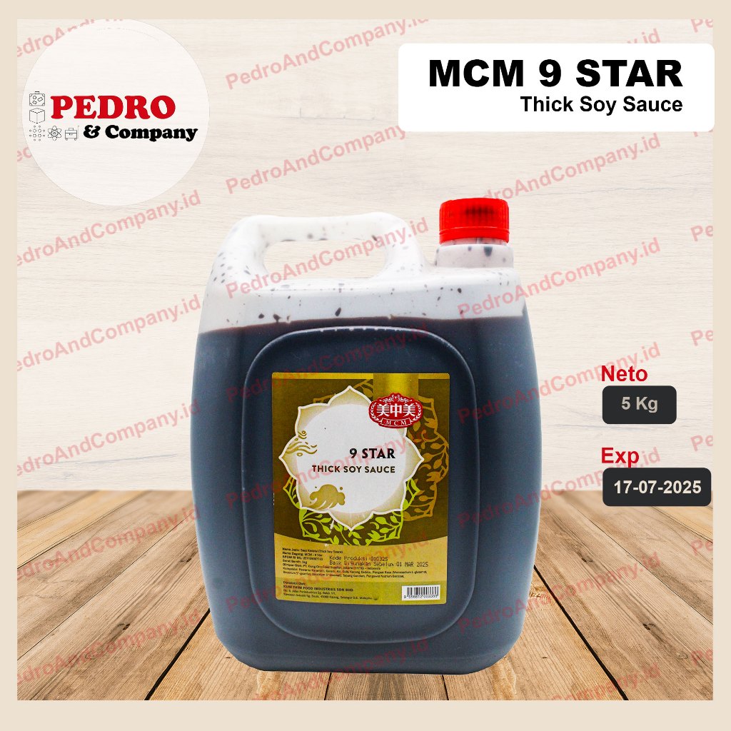 

MCM 9 star THICK soy sauce 5 kg - kecap saus kedelai malaysia