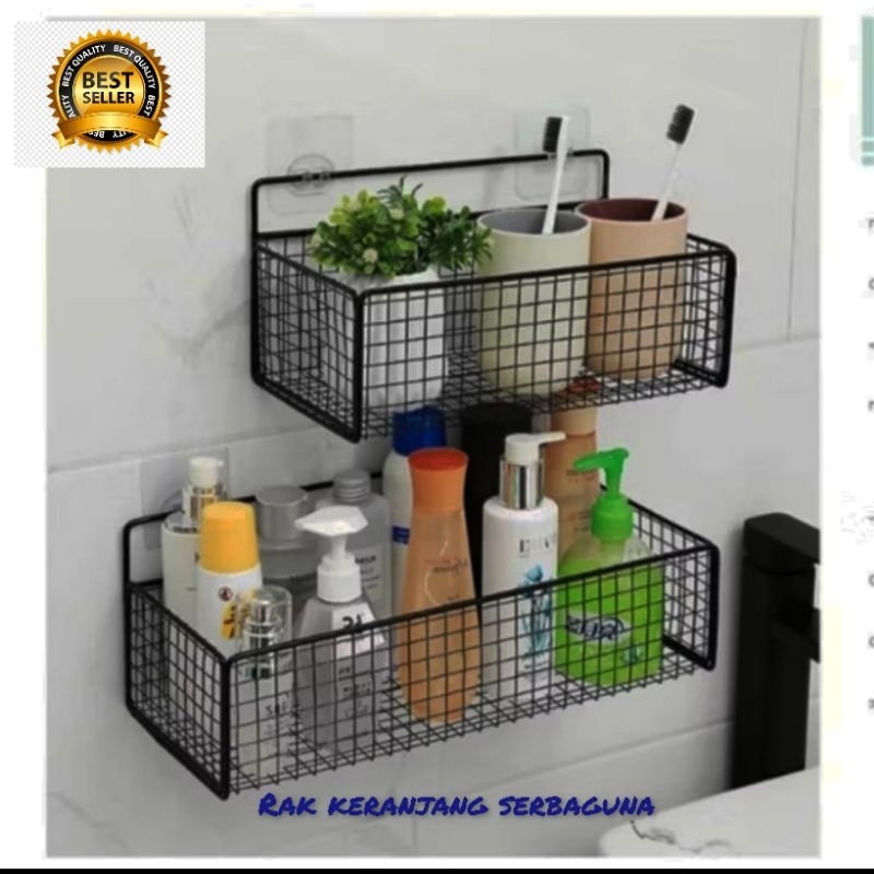 rak keranjang serba guna bahan besi