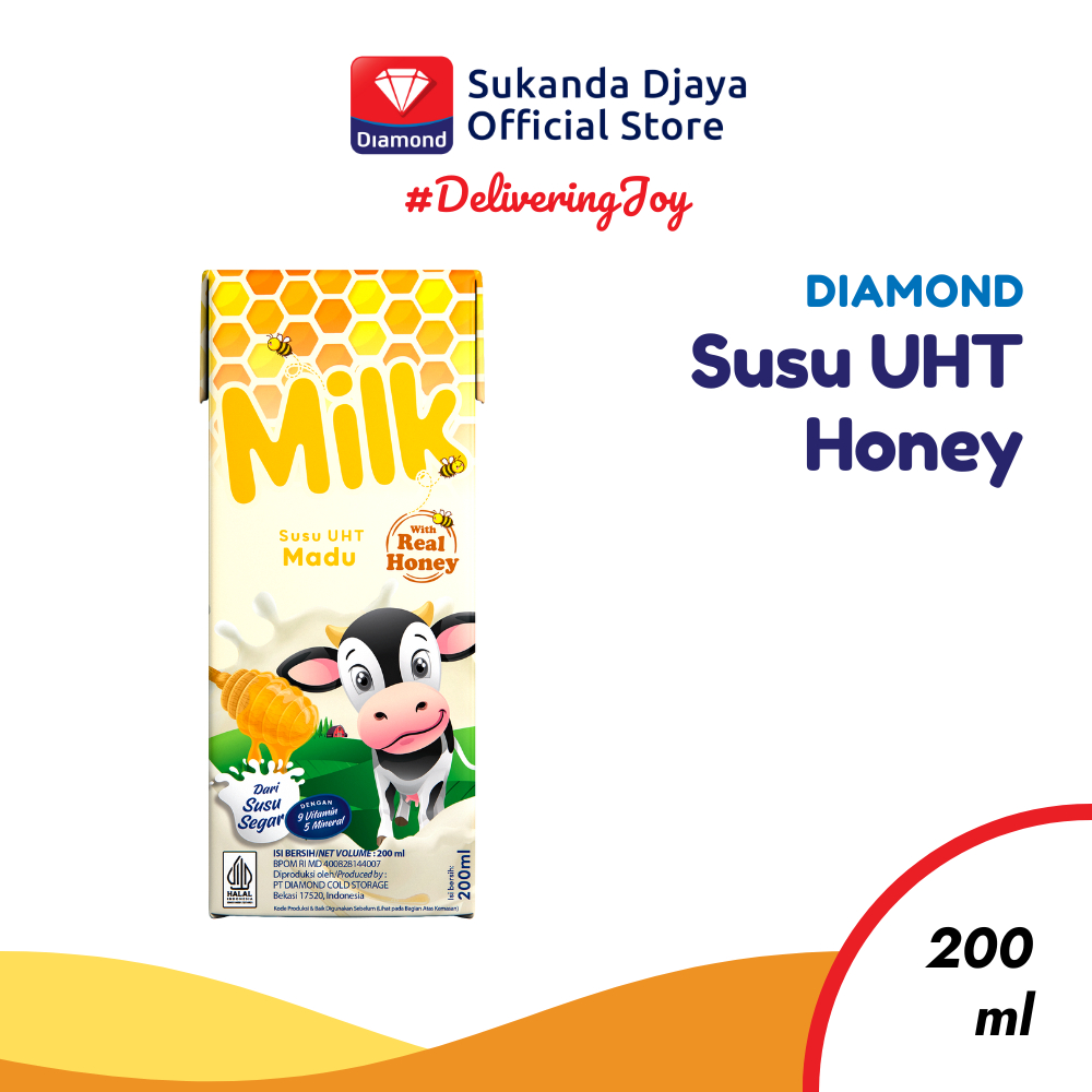 

Diamond Milk Susu UHT Honey 200 ML