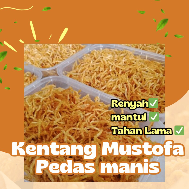 

{ 1KG }entang mustofa krispi Full rempah | Kentang hajatan | Camilan anak kost