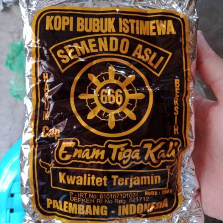 

Kopi bubuk 666 Semendo 190gr (1156)