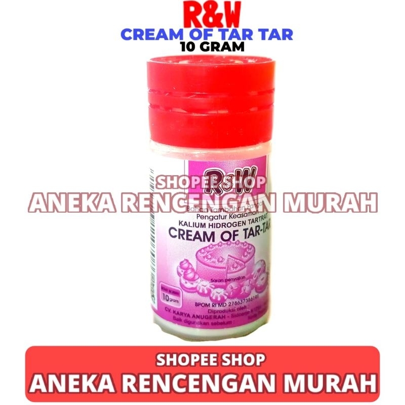 

Cream Of Tar-Tar R&W 10 Gram Bahan Kue